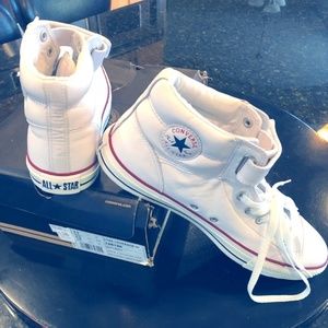 New Leather Converse Chuck Taylor All Star HiTops